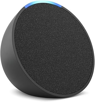 🔊 Echo Pop (Última geração) | Smart speaker compacto com som envolvente e Alexa | Cor Preta