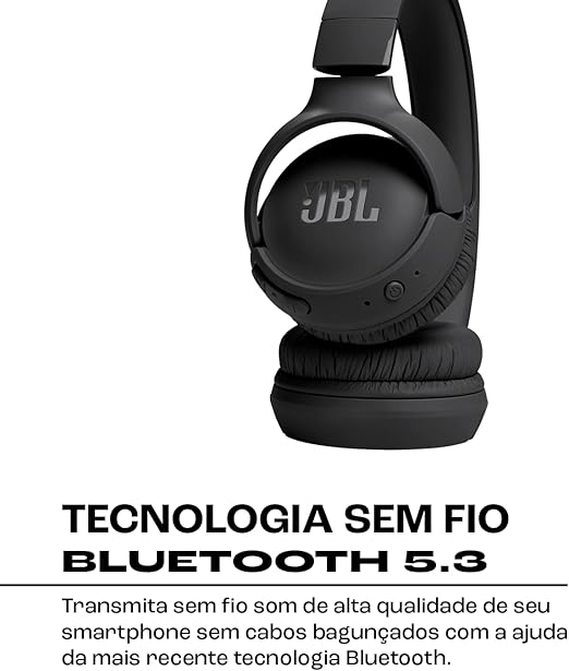 🎧 JBL Tune 520BT - Fone de Ouvido On Ear Bluetooth - Preto