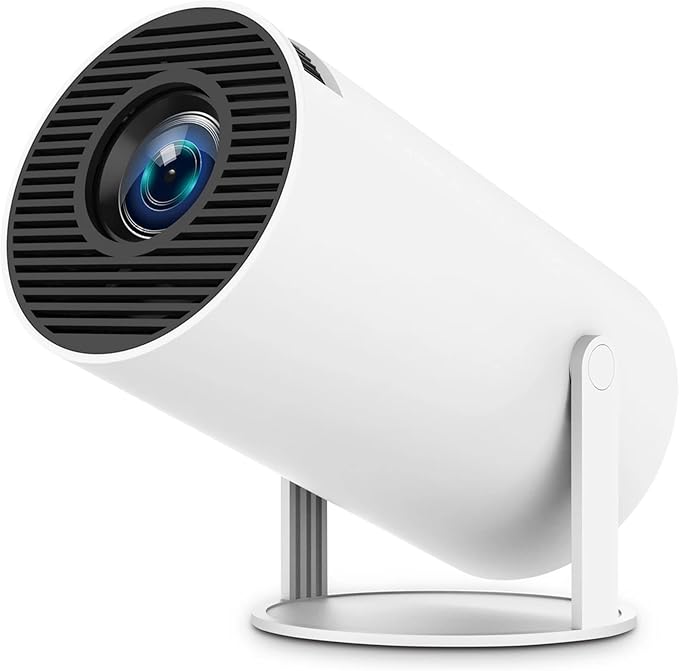 📽️ Mini Projetor Portátil 5G Wi-Fi 6, BT 5.0, Android 11 - Suporte 4K Full HD 8000 Lumens