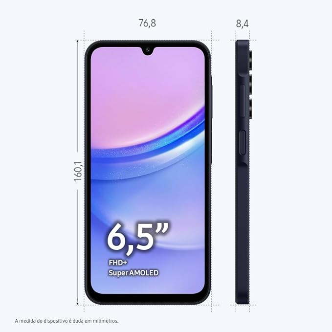 📱 Smartphone Samsung Galaxy A15 4G 128GB - Azul Escuro